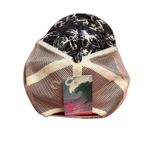 Reel Legends Hisbiscus Camo Snap Back Hat Black One Size - Picture 2 of 5